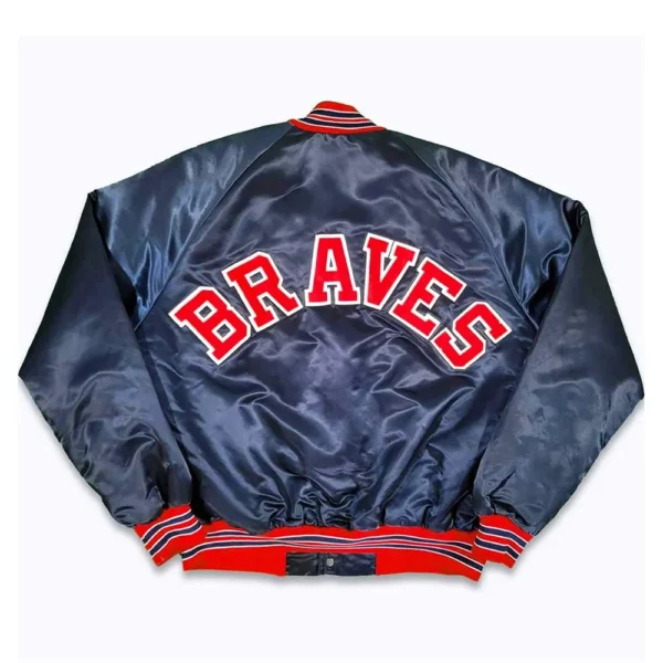 Atlanta Braves Navy Bomber Jacket