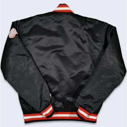 Detroit Red Wings 80’s Black Bomber Jacket