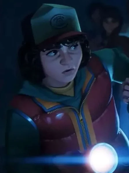 Stranger Things Tales from 85 Dustin Henderson Red Puffer Vest