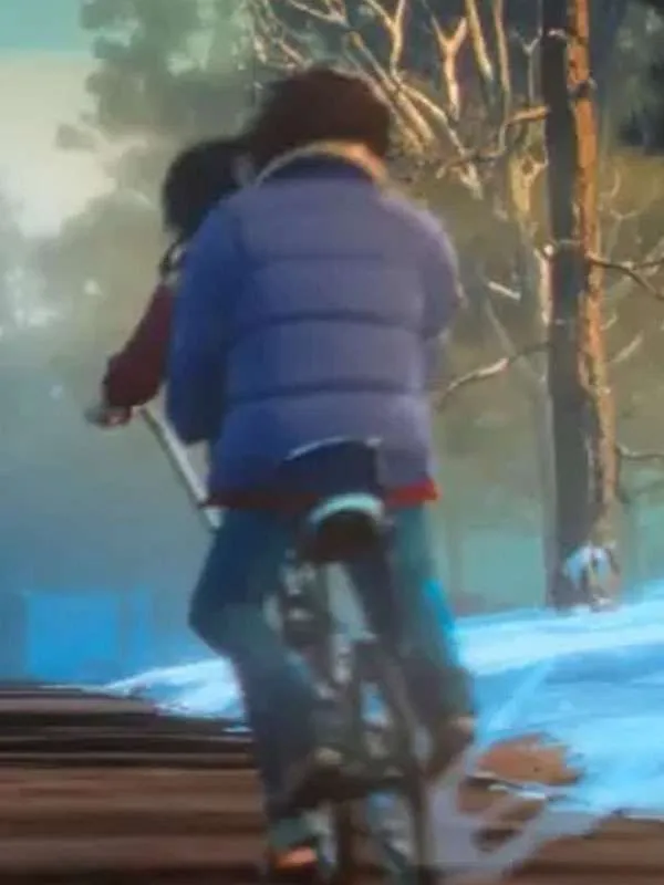 Stranger Things Tales from 85 Eleven Puffer Blue Jacket