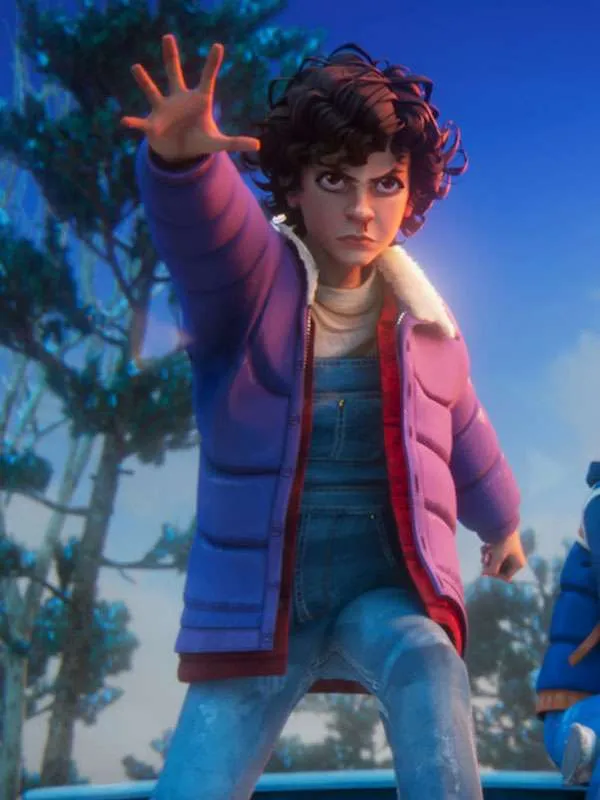 Stranger Things Tales from 85 Eleven Puffer Blue Jacket