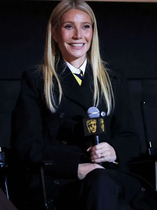 Gwyneth Paltrow Marty Supreme Black Wool Coat