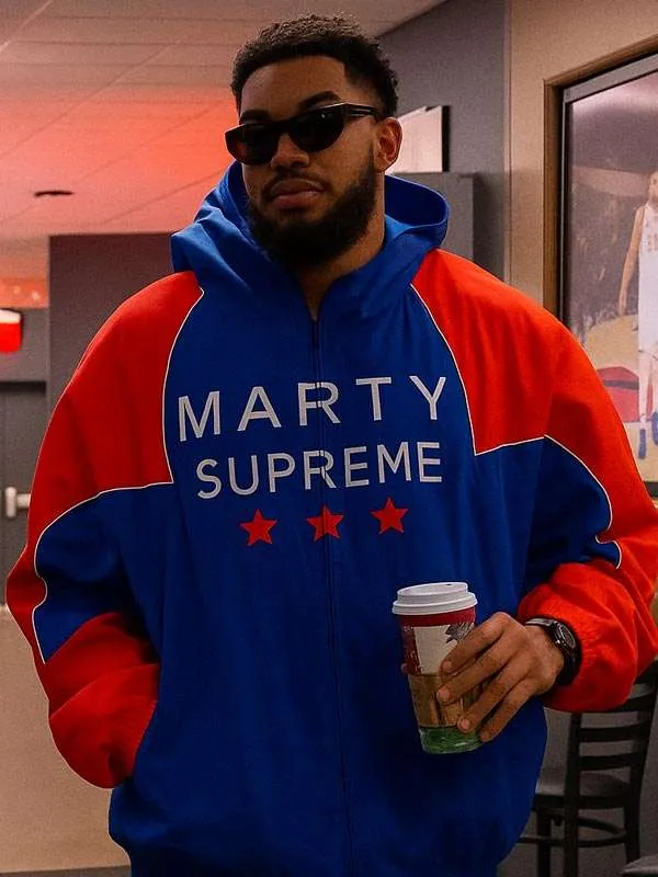 Marty Supreme Karl-Anthony Towns Blue Jacket