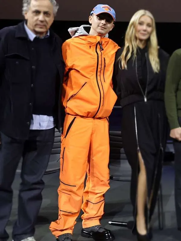 Marty Supreme Timothée Chalamet Orange Tracksuit