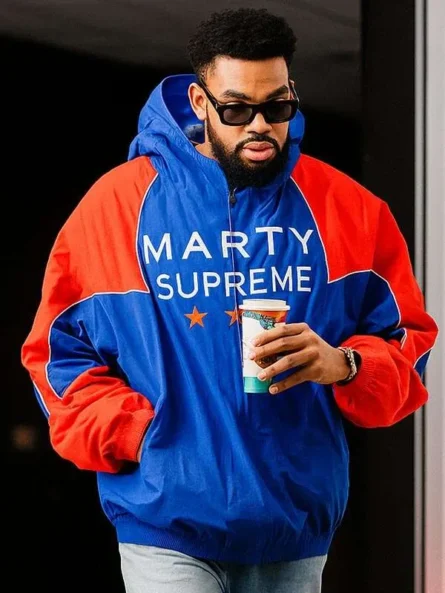 Marty Supreme Karl-Anthony Towns Blue Jacket