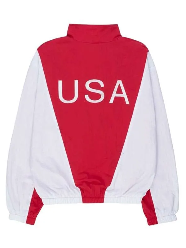 Marty Supreme Red and white Track Jacket