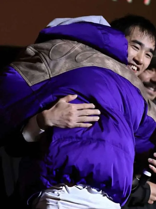 Marty Supreme Timothée Chalamet Purple Hooded Jacket