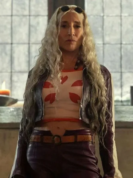 Katey Sagal One Piece S02 Cropped Leather Jacket