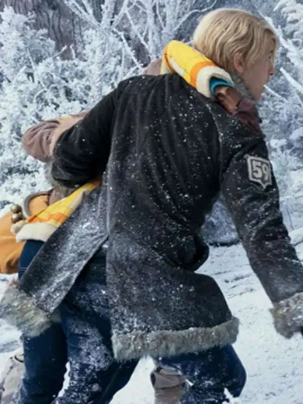 One Piece S02 Sanji Black Shearling Coat