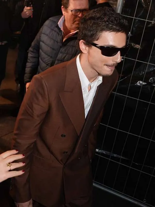 Marty Supreme 2026 Timothee Chalamet Brown Suit