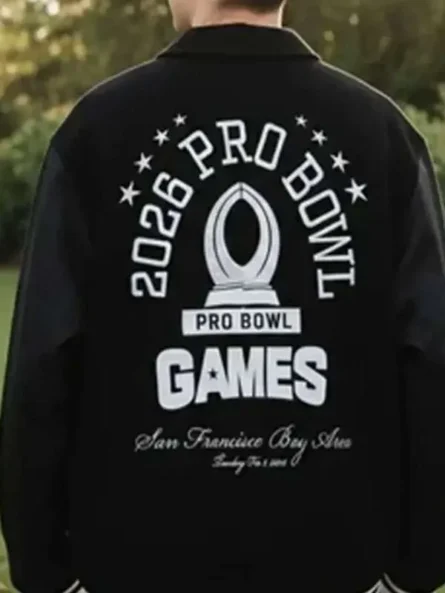 Pro Bowl Games 2026 Black Varsity Jacket