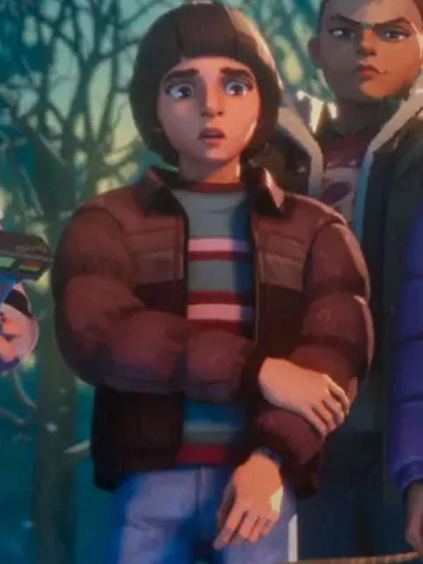 Stranger Things Tales from 85 Will Byers Brown Puffer Jacket Stranger Things Tales from 85 Will Byers Brown Puffer Jacket