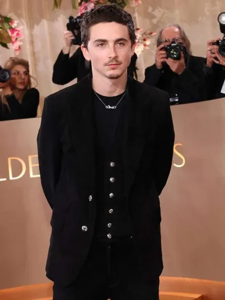 Marty Supreme 2026 Timothée Chalamet Velvet Blazer