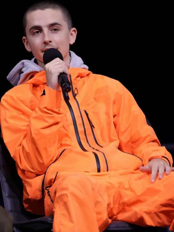 Marty Supreme Timothée Chalamet Orange Tracksuit