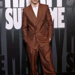 Marty Supreme 2026 Timothee Chalamet Brown Suit