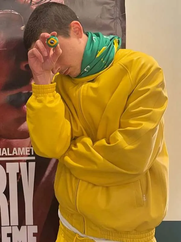 Marty Supreme Timothee Chalamet Brazil Yellow Jacket