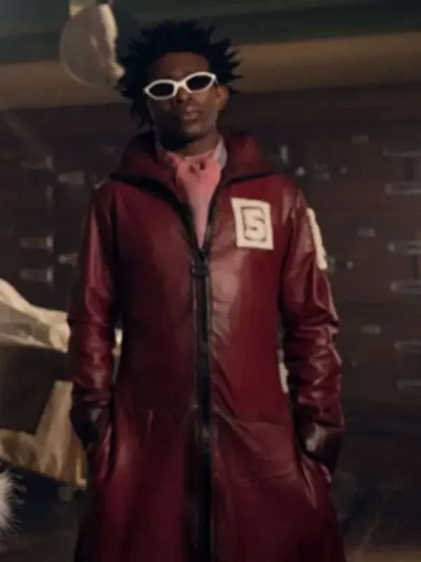 One Piece S02 Mr 5 Maroon Leather Coat
