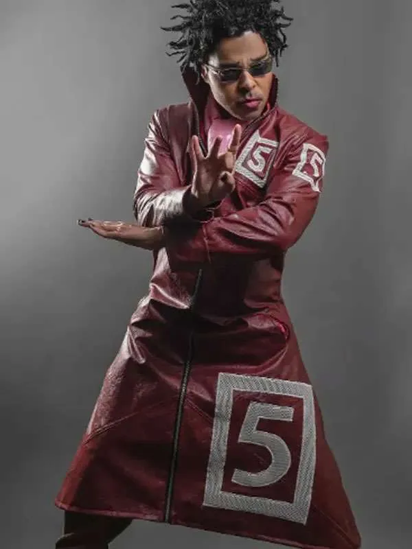 One Piece S02 Mr 5 Maroon Leather Coat