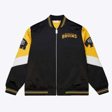 Unisex Boston Bruins Throw It Back Heavyweight Satin Jacket
