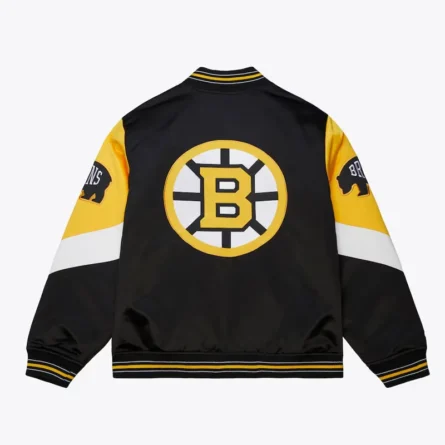 Unisex Boston Bruins Throw It Back Heavyweight Satin Jacket