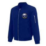 Unisex Buffalo Sabres Royal Blue Bomber Jacket