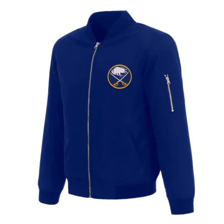 Unisex Buffalo Sabres Royal Blue Bomber Jacket
