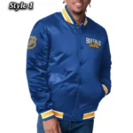 Unisex Buffalo Sabres Royal Blue Varsity Satin Jacket