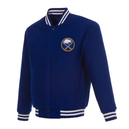Unisex Buffalo Sabres Royal Blue Varsity Wool Jacket