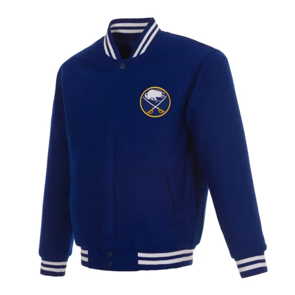 Unisex Buffalo Sabres Royal Blue Varsity Wool Jacket