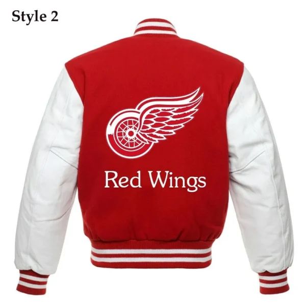 Unisex Detroit Red Wings Letterman Varsity Jacket