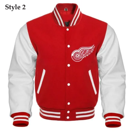 Unisex Detroit Red Wings Letterman Varsity Jacket