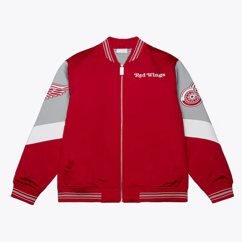 Unisex Detroit Red Wings Throw It Back Satin Jacket