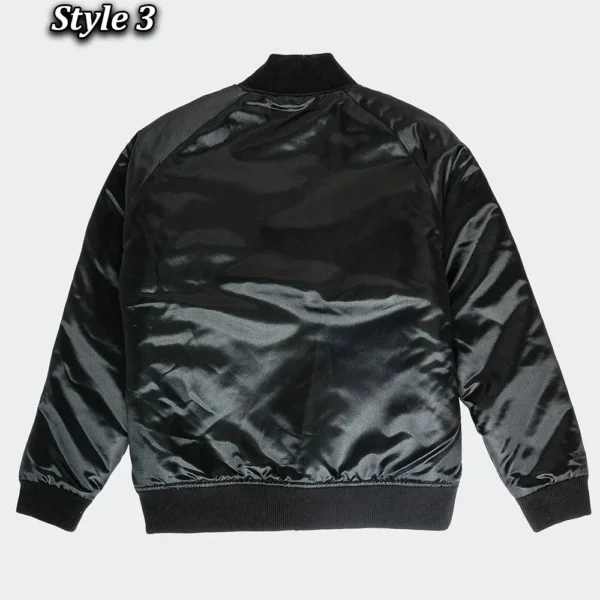 Unisex LAFC Black Satin Varsity Jacket