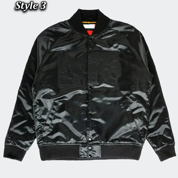 Unisex LAFC Black Satin Varsity Jacket