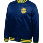 Unisex Los Angeles Galaxy 96 Navy Blue Satin Jacket