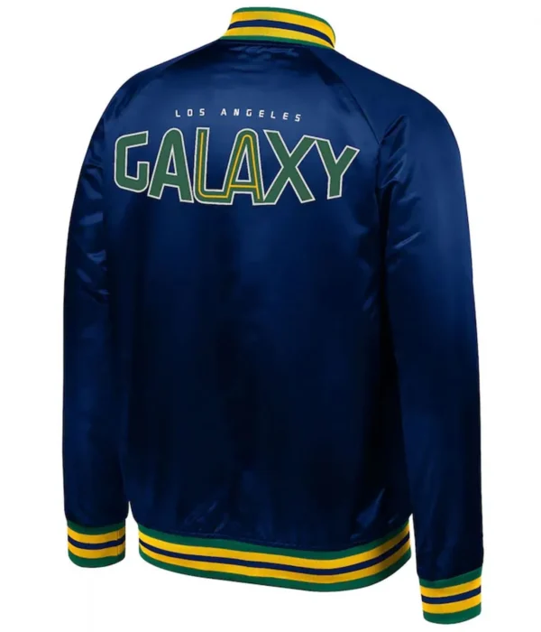 Unisex Los Angeles Galaxy 96 Navy Blue Satin Jacket
