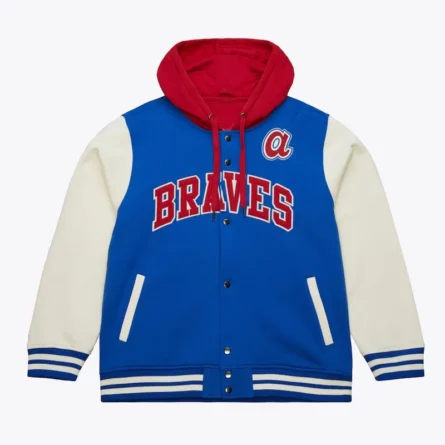 Atlanta Braves Sideline Varsity Fleece Royal Jacket