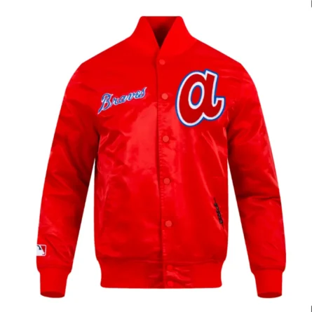 Atlanta Braves Souvenir Red Satin Jacket