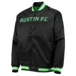 Austin FC Black Satin Varsity Jacket