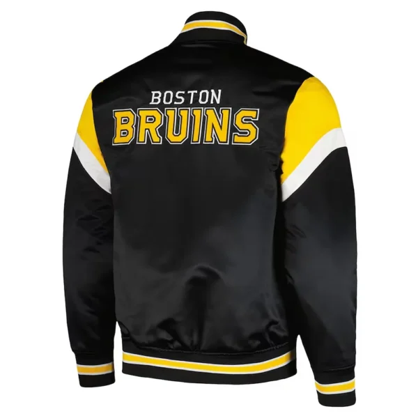 Unisex Boston Bruins Midweight Black Satin Jacket