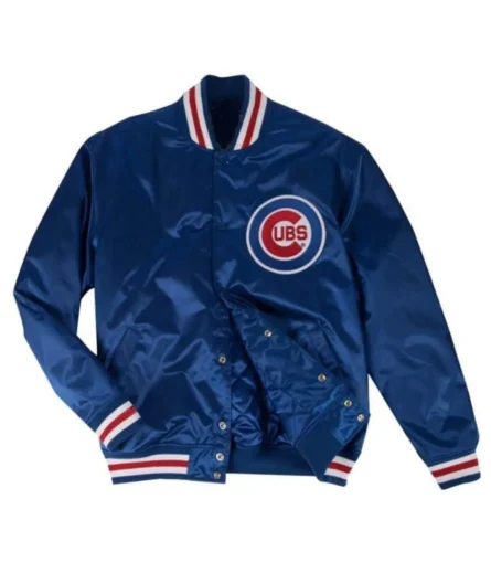 Unisex Chicago Cubs Blue Varsity Jacket