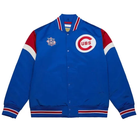 Unisex Chicago Cubs Royal Blue Varsity Satin Jacket