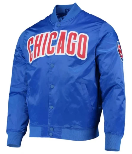 Unisex Chicago Cubs Royal Blue Satin Jacket