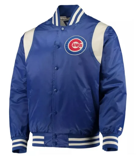 Unisex Chicago Cubs Full-Snap Royal Satin Jacket