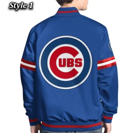 "Unisex Chicago Cubs Royal Varsity Satin Jacket