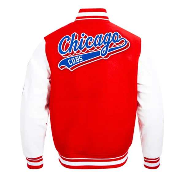Unisex Chicago Cubs Classic Red Varsity Jacket