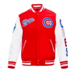 Unisex Chicago Cubs Classic Red Varsity Jacket