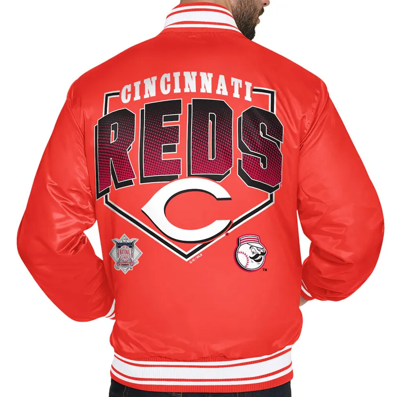Unisex Cincinnati Reds Varsity Satin Jacket