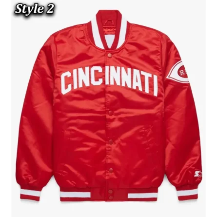 Unisex Cincinnati Reds Red Varsity Satin Jacket