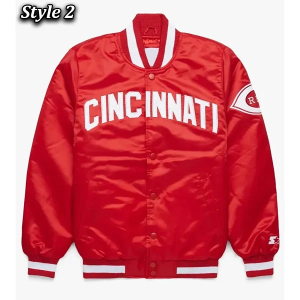 Unisex Cincinnati Reds Red Varsity Satin Jacket